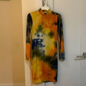 Tie dye stretch dress NWOT